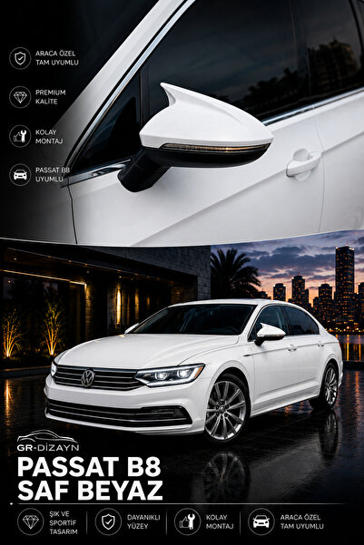 GR-Dizayn VOLKSWAGEN PASSAT B8 2015+ ARACA ÖZEL BOYALI YARASA AYNA KAPAĞI A+ ...