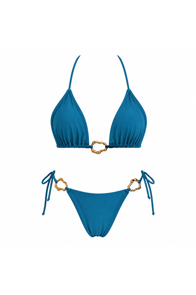 EDLİNGERİE L’Or Noir Collection - Petrol Mavisi Bikini Takımı