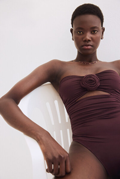 H&M Dolgulu Kuplu Bandeau Mayo