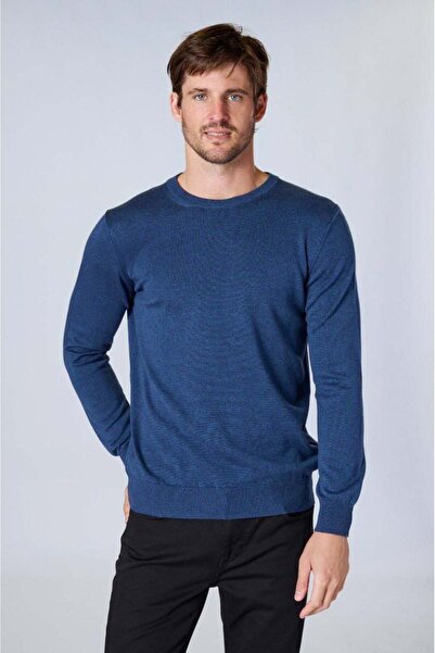 UFashion Pulover Basic pentru Bărbați – Indigo