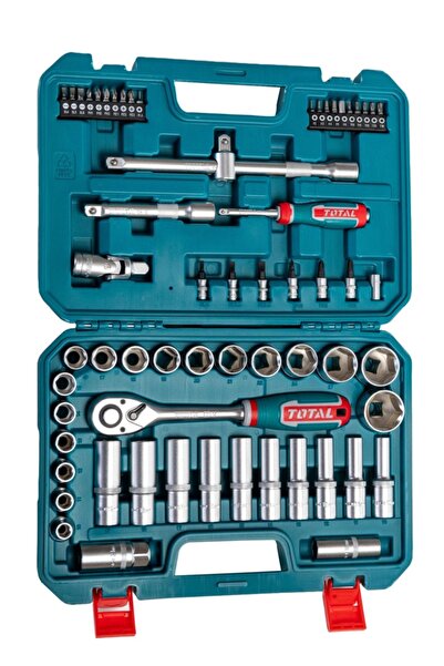 OEM TOTAL - ΣΕΤ ΚΥΛΙΝΔΡΙΚΩΝ ΚΛΕΙΔΙΩΝ 1/2 " 62 ΤΕΜΑΧΙΩΝ