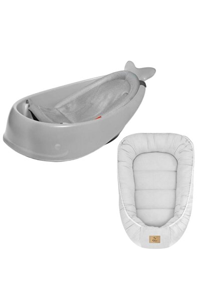 Qmini Set Cadita inteligenta, Skip Hop, Pentru 3 etape de crestere, Gri si co...