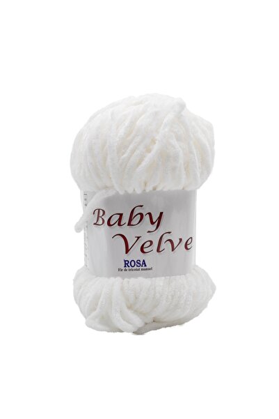 ROSA Pachet fir tricotat catifelat Baby Velvet 216, 5 bobine, micropoliester ...