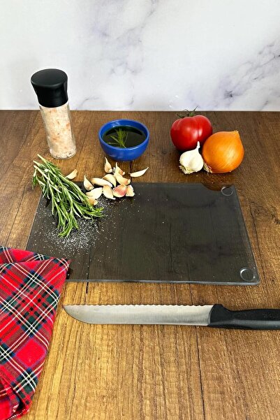 Yıldızan Tua Shop Glass Cutting Board - Glass Cutting Board |   (Fume Glass, ...