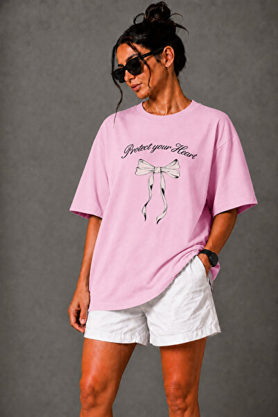 FECCY Premium Kurdalye Printed Unisex Oversize Women's T-Shirt Cotton Oversiz...