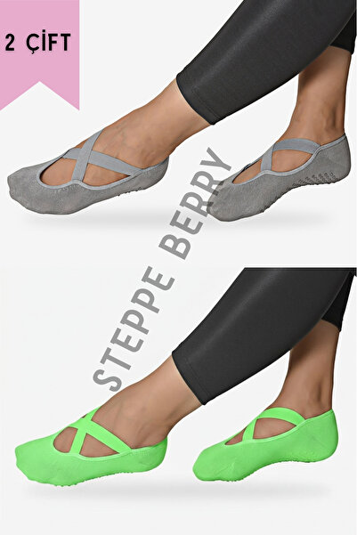 STEPPE BERRY 2 perechi de șosete pentru Pilates și Yoga