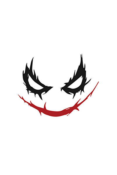 Amo-Stickers Стикер за кола Жокер 12,30 см Тъмно сив