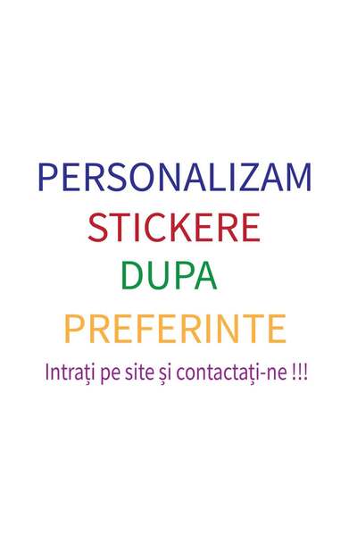 Amo-Stickers Personalized Stickers 25cm White