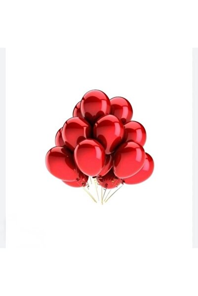 suprizegift Red Metallic Color 10-Pack Balloons