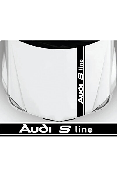 Amo-Stickers Sticker capota Audi S Line Alb