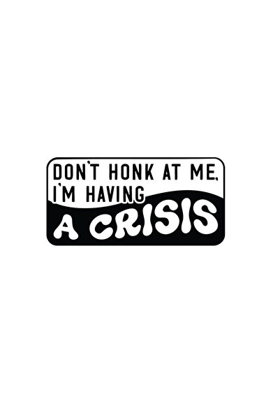 Amo-Stickers Стикер за кола  "Не свирийте клаксон " 25см Червен