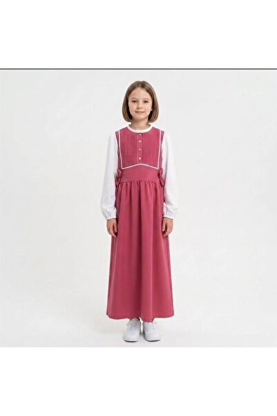 HAWRAA ABAYA School Uniform with Stylish Design Featuring Front Pleats and Si...