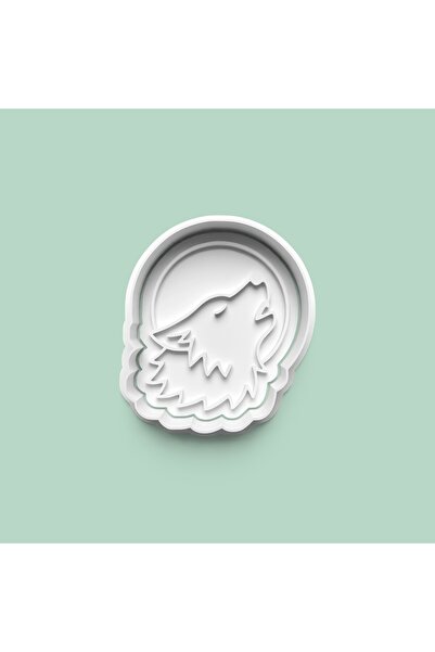 AKTASTORE Howling Wolf Figure Cookie Mold and Sugar Dough Mold 0953-1