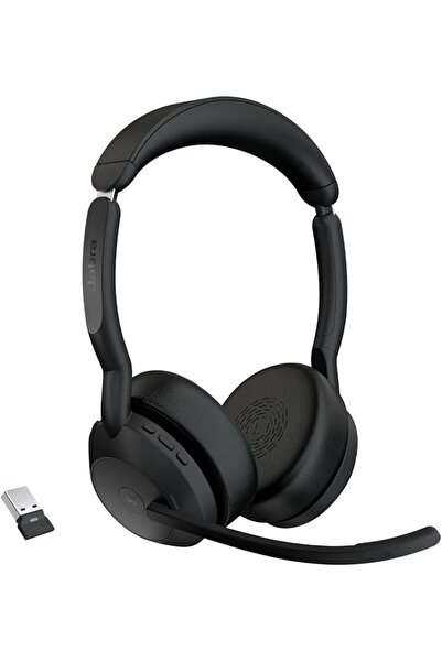 Jabra Evolve2 55 Wireless Stereo Headset with ANC, Air Comfort, Microsoft Tea...