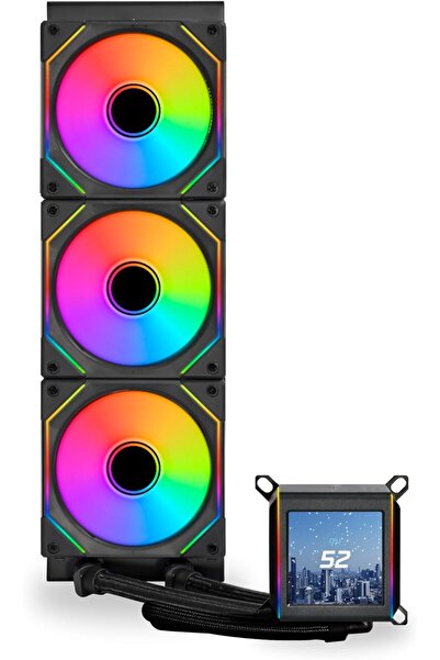 Lian Li Galahad II LCD Infinity All-in-One RGB Water Cooling Kit - 360mm