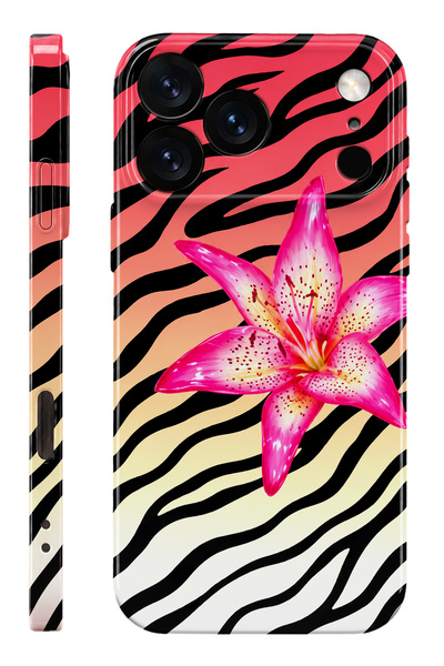 WANNA PROTECT iPhone 17 Pro Max Leopar Flower Protect Slim Parlak Tam Kaplaya...