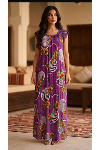 Genrice Lace Sleeve Home Dress
