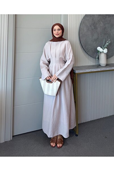 Adalenna Moda Belden Oturmalı Efil Elbise