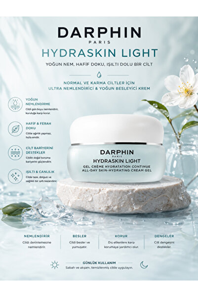 Darphin Hydraskin Light Moisturizing Cream That Supports the Skin Barrier 30m...