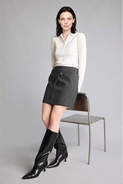 DeFacto A-Line Regular Waist Mini Skirt I1816Ax26Au