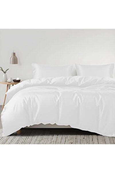 LINENWALAS 100% Tencel 3-Piece Duvet Cover Set, Zipper Closure, Corner Ties, ...