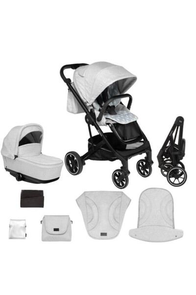 skiddoü Stroller 2 in 1 Skiddou Moss Normandic Dream, Gray