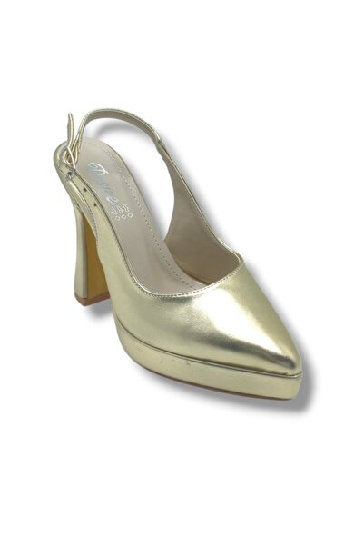Cakgo Desire 8702-26 Silvery Leather Platform Heel Women's Shoes (11.5cm)