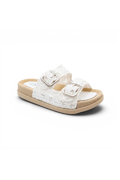 Pienn Lace Floral Embroidered Summer Women's Slippers + Socks Gift