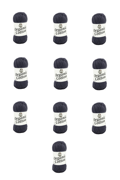 Etrofil 10 Pieces of Organic Cotton (75429) Anthracite 100% Organic Cotton Am...