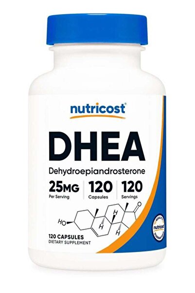 Nutricost DHEA 25mg, 120 Capsules - Gluten Free, Soy Free, Non-GMO, Supplement