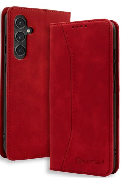 Bodycell Θήκη Samsung Galaxy S25 Plus Book Case Πορτοφόλι - Red