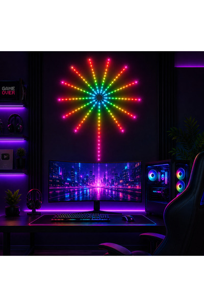 X-LİNE XLINE Akıllı RGB LED Duvar Dekor Işığı – Uygulama ve Kumanda Kontrollü...