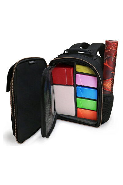Enhance , Rucsac/ghiozdan textil pentru jucatori TCG, cu compartimente pentru...