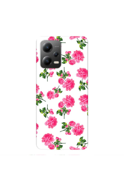 Other Xiaomi Poco X5 Roses White Transparent Silicone TPU Θήκη