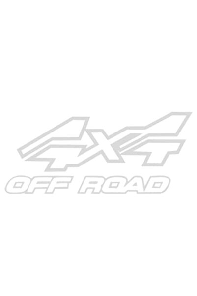 OEM Autocolant decorativ auto  "4x4 off road ", 15cm, Alb