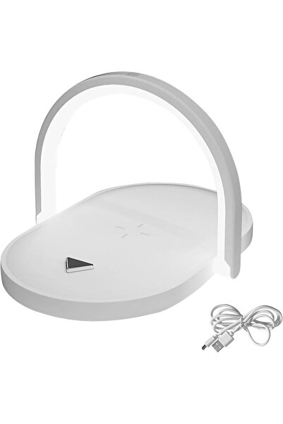 HXD Zoomlion Night Light Phone Holder with Wire Charger LED Desk Lamp Home Of...