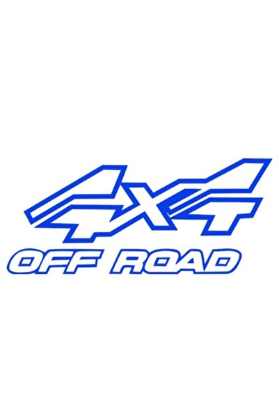 OEM Autocolant decorativ auto "4x4 off road", 15cm, Albastru