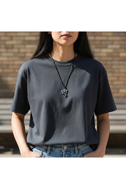 Hedea Scorpion Figured Triangle Medallion Chrome Plated Necklace - Adjustable...