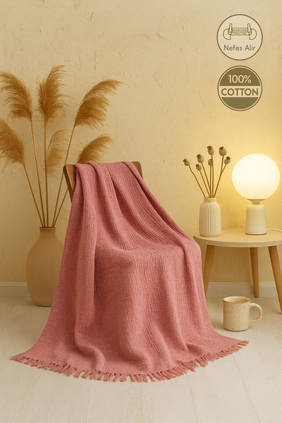 Tabu Home Muselină Somon Piqué – 4 Straturi