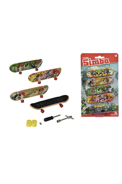 Simba Set 4 figurine mini skateboard multicolor 9cm