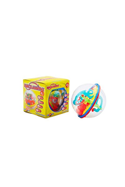 OEM Labirint interactiv ART galben, 12x12x12cm, pentru copii si adulti