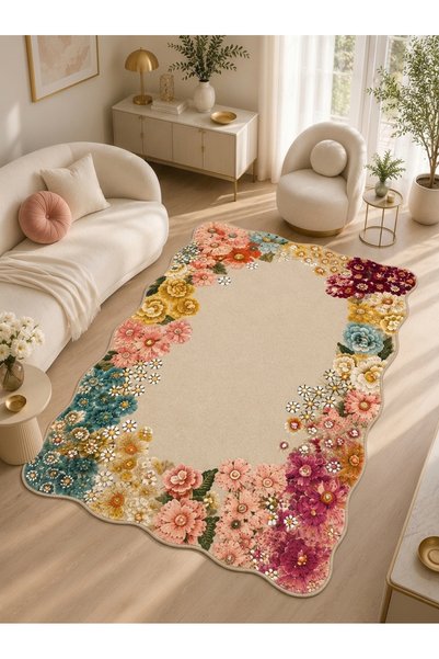 Rugs Modern Halı Sdt Traditional Patterned Modern Woven Base Decorative Carpe...