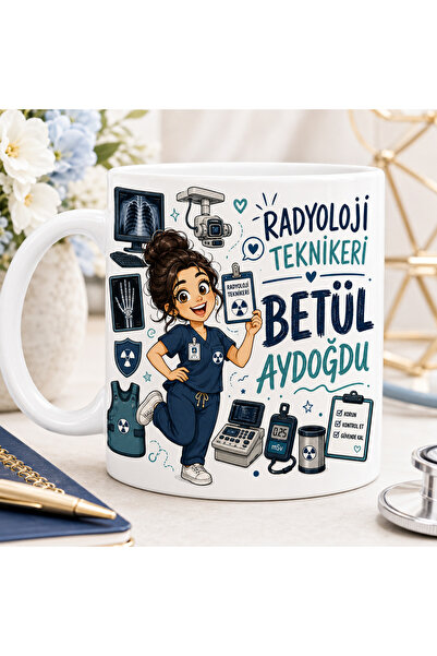 Nova Kişiye Özel Radyoloji Teknikeri Kupa Bardak – İsimli Meslek Hediyesi