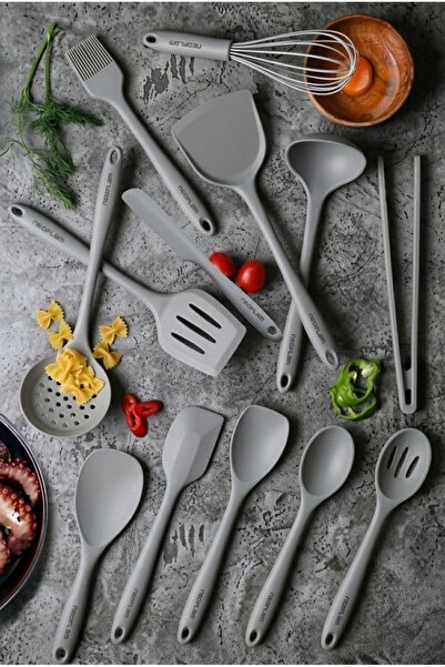 NEOFLAM Silicone Gray 13 Piece Serving Set