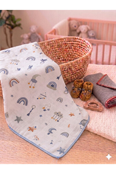 minnakya Newborn Baby Blanket Multi-Purpose 100*120 Muslin Cloth 100% Cotton ...