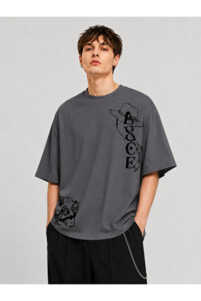 Nulivez One Piece Ace Printed Oversize Unisex T-Shirt – Portgas D. Ace Anime ...