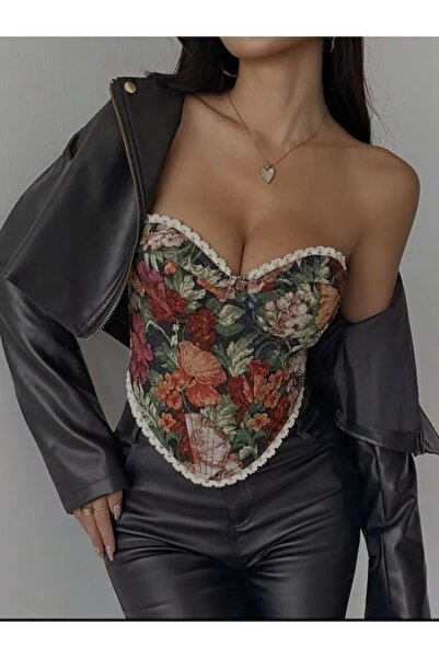 HD Women's Coquette Vintage Gobelin Bustier Corset