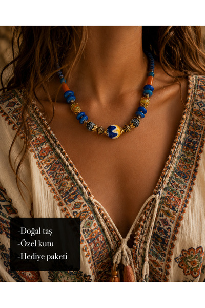 HER ŞEY NOTA www.herseynota.com Calypsa Maris Authentic Beaded Necklace – Col...