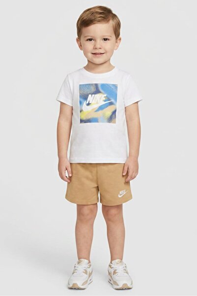 Nike Toddlers Boy 2 Pieces Brand Logo T-Shirt And Shorts, Multicolor