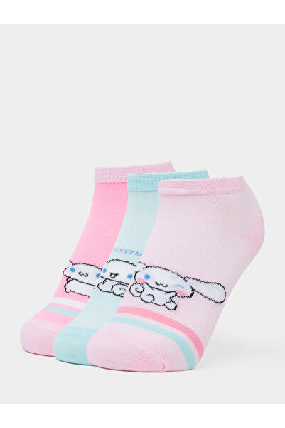 Styli Girls Set of 3 - Cinamon Roll Ankle Socks